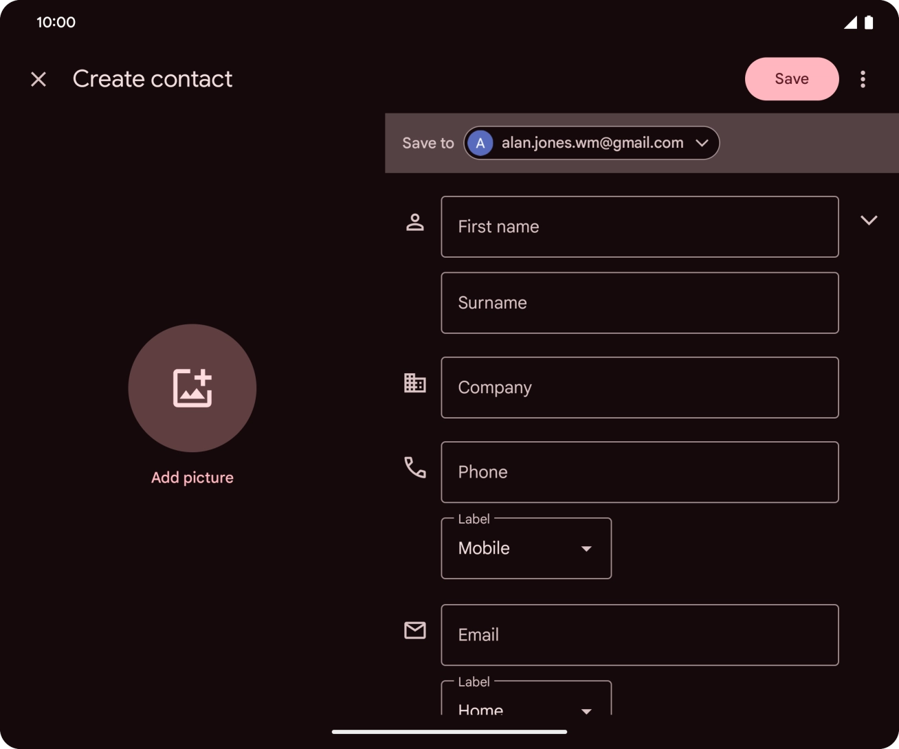 Press the address book drop down list. Press the address book drop down list.