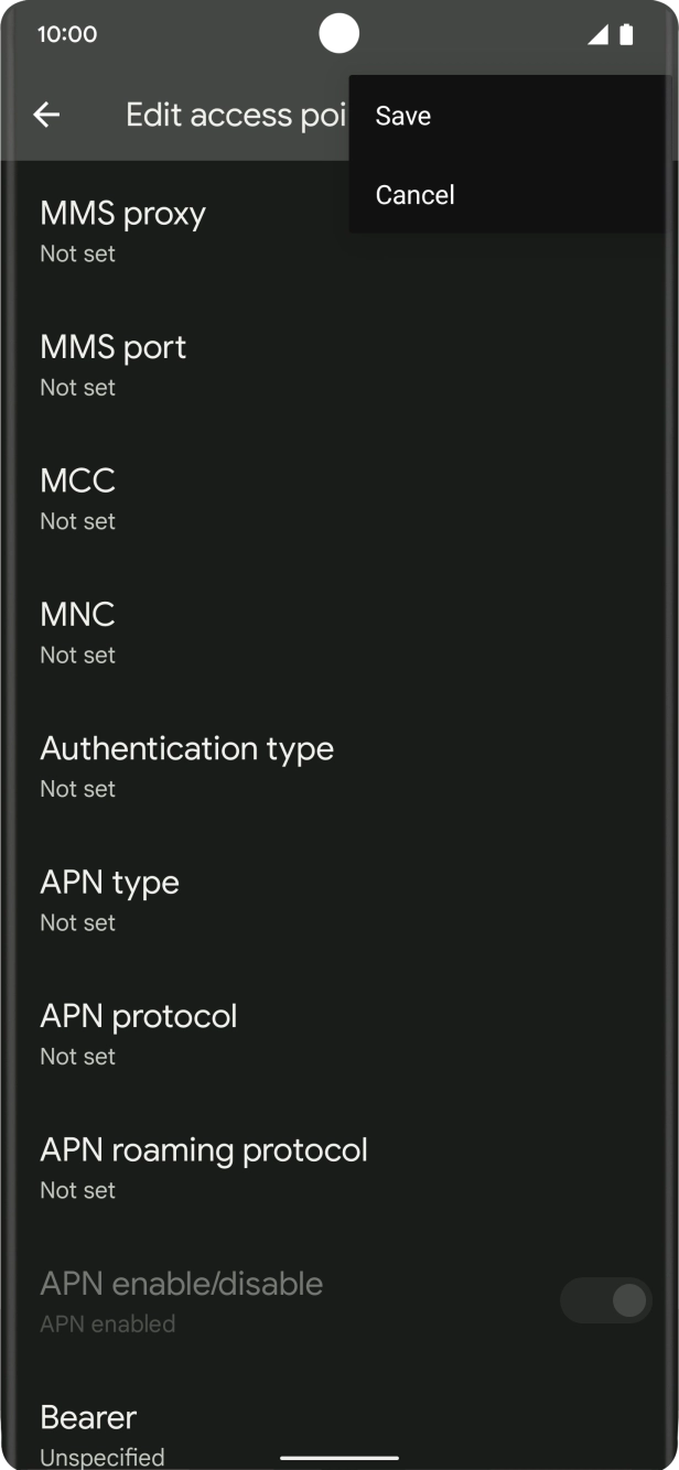 Press Save. Press Save.