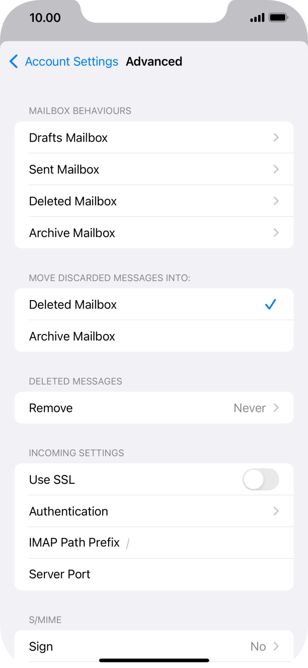 Press the indicator next to 'Use SSL' to turn on the function. Press the indicator next to 'Use SSL' to turn on the function.