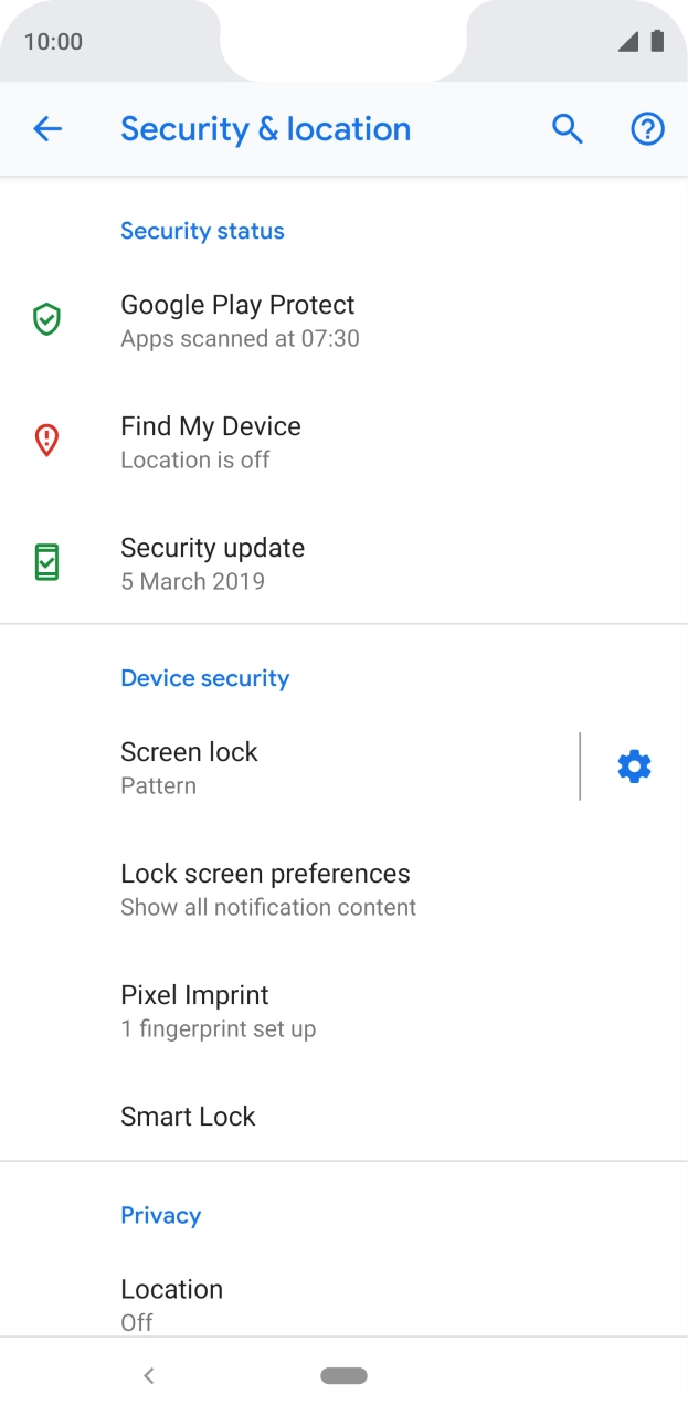 Press Screen lock and key in the current phone lock code. Press Screen lock and key in the current phone lock code.