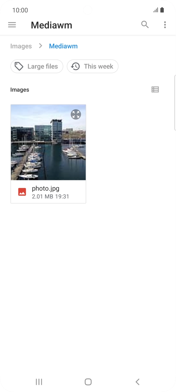 Press the required file.
