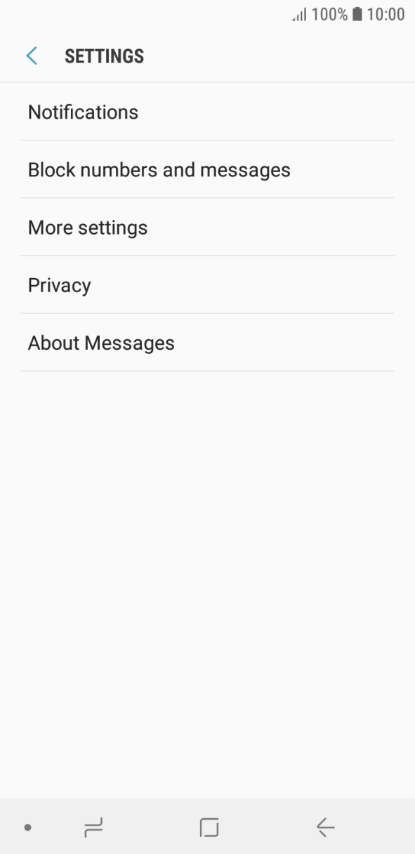 Press More settings. Press More settings.