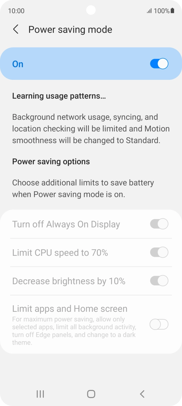 Press the Home key to return to the home screen.