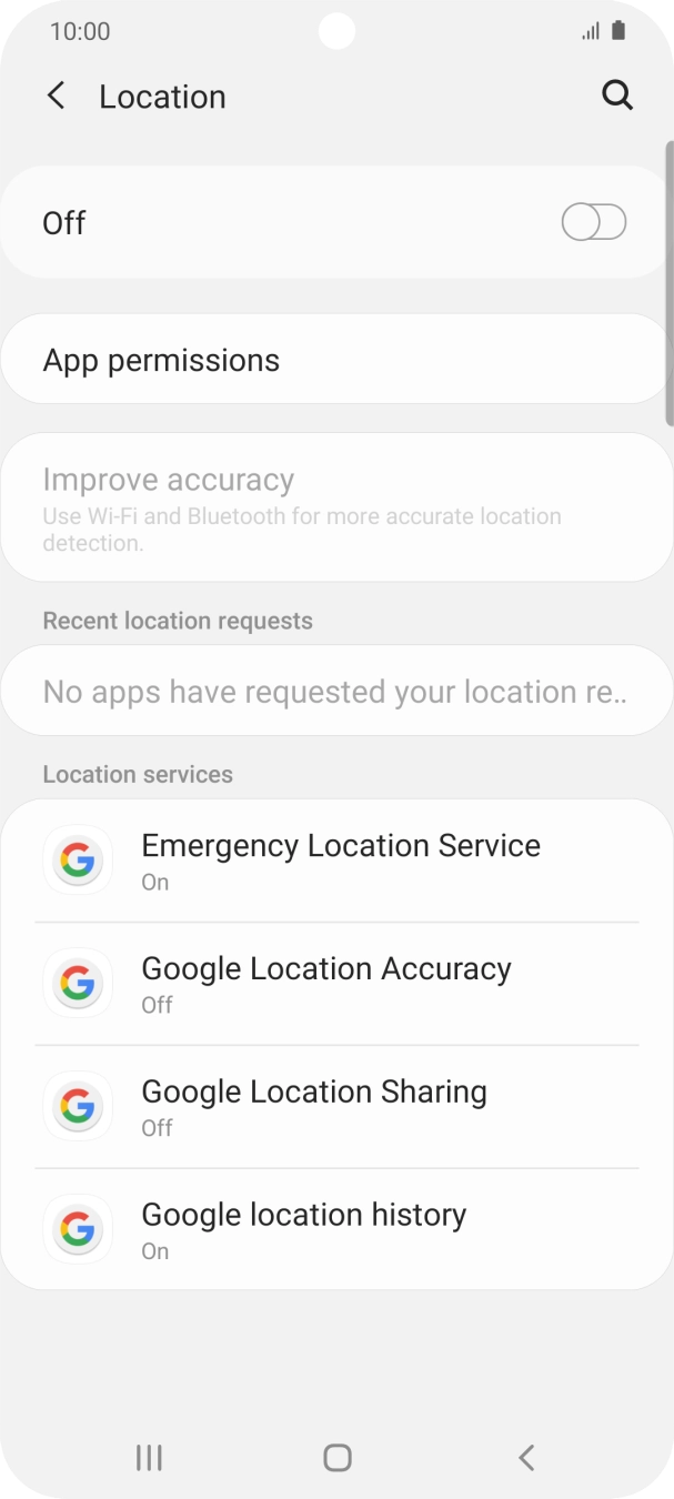 Press the indicator to turn the function on or off. Press the indicator to turn the function on or off.