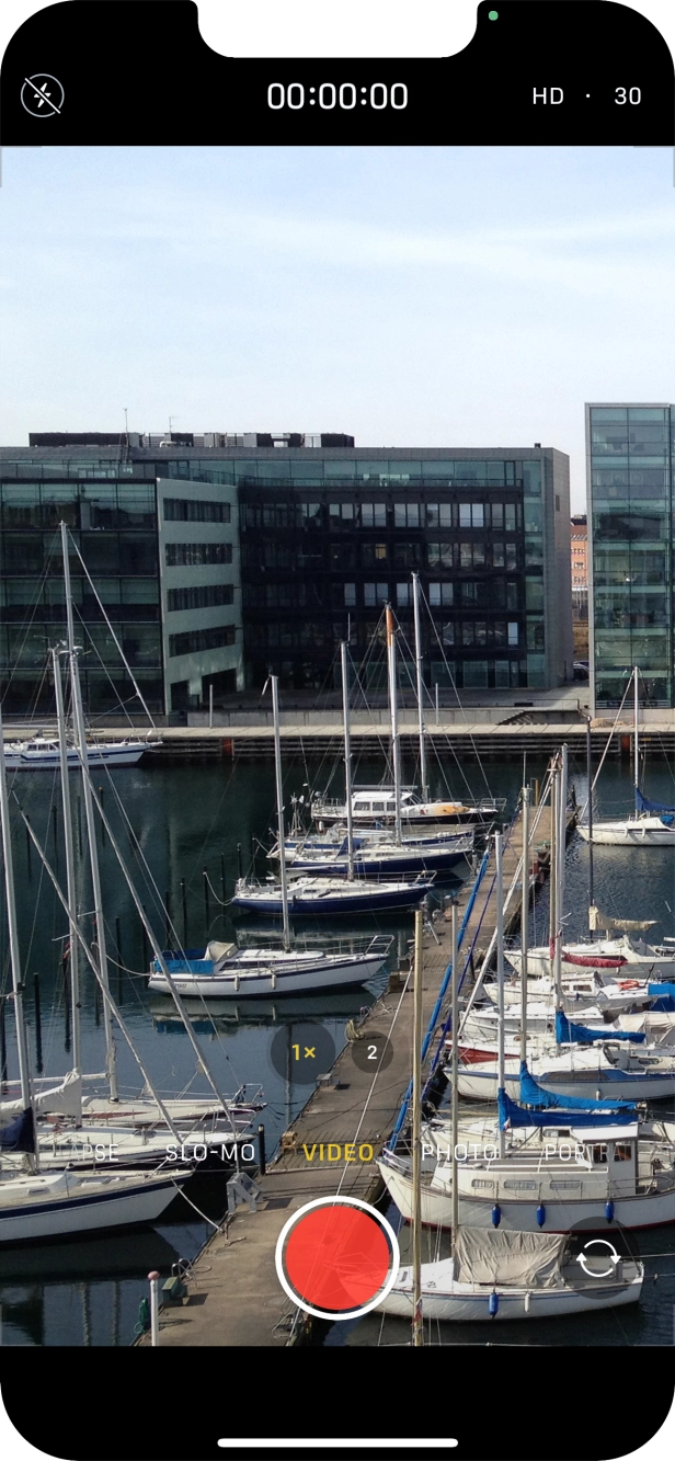 Press the record icon to start recording. Press the record icon to start recording.