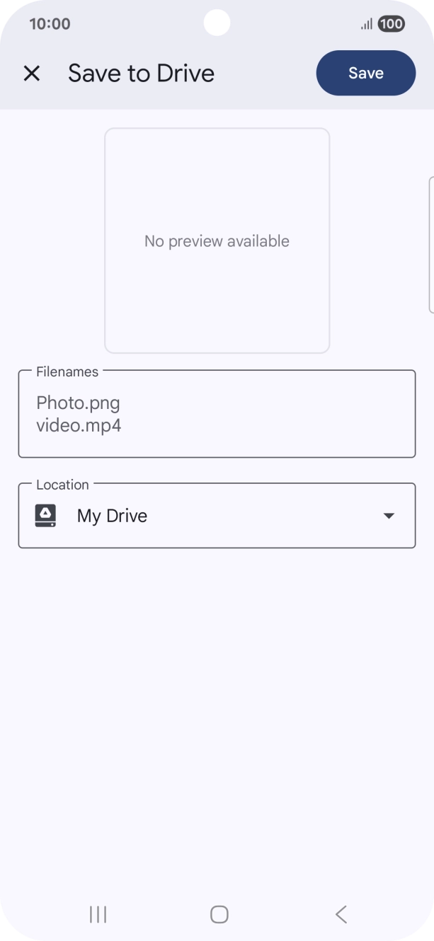 Press the field below 'Location' and go to the required folder. Press the field below 'Location' and go to the required folder.