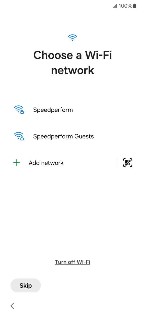 Press the required WiFi network.