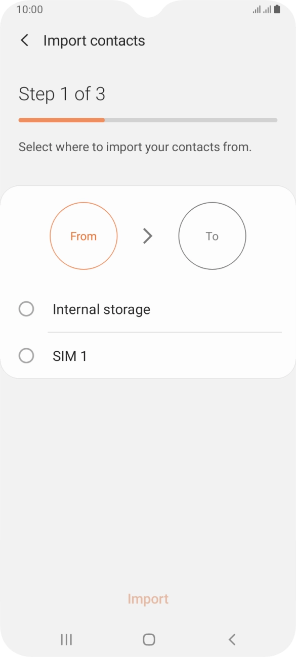 Press the required SIM.
