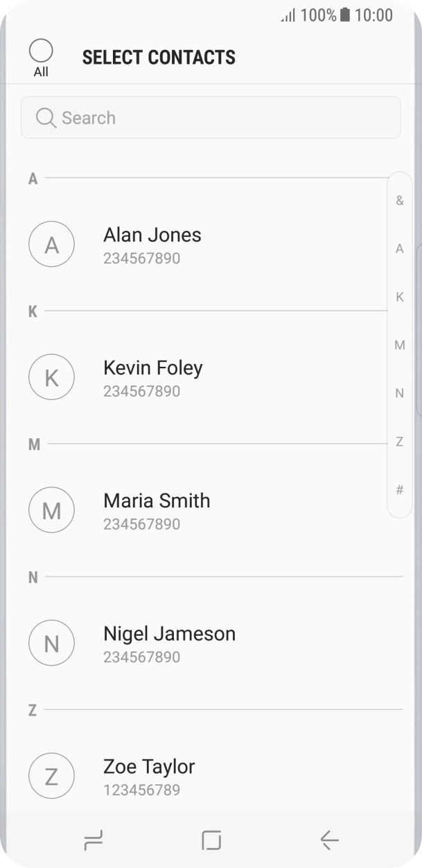 Press the field above 'All'.