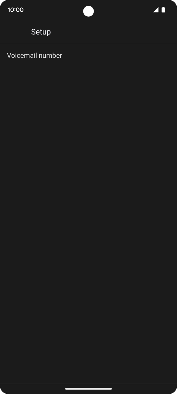 Press Voicemail number.