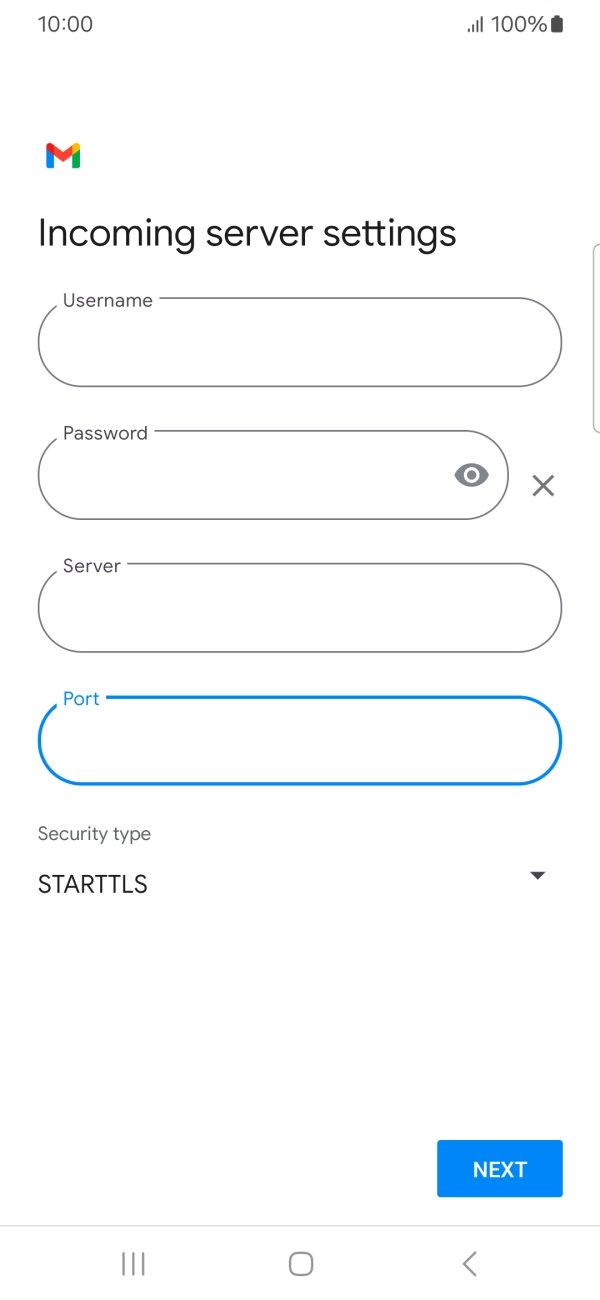 Press the drop down list below 'Security type'.