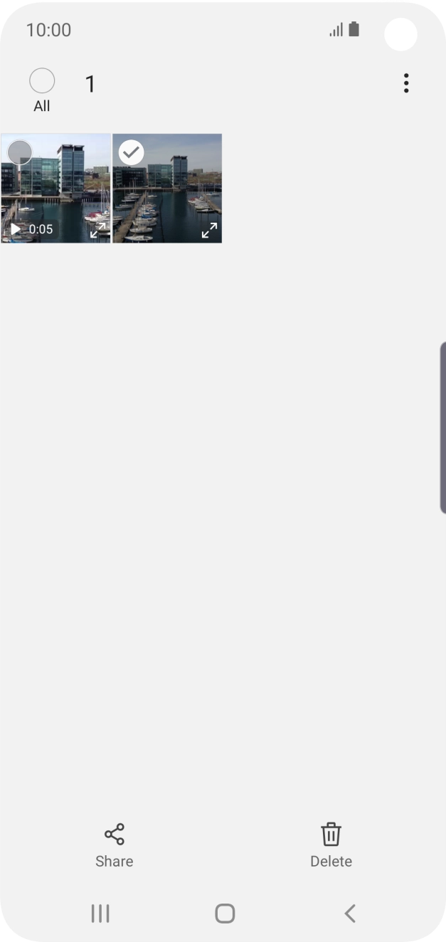 Press the field above 'All'. Press the field above 'All'.