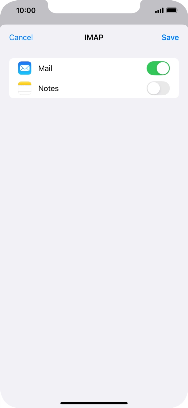 Press Save. Your email account has now been set up. To select more settings for incoming and outgoing server, proceed with the following steps. Press Save. Your email account has now been set up. To select more settings for incoming and outgoing server, proceed with the following steps.