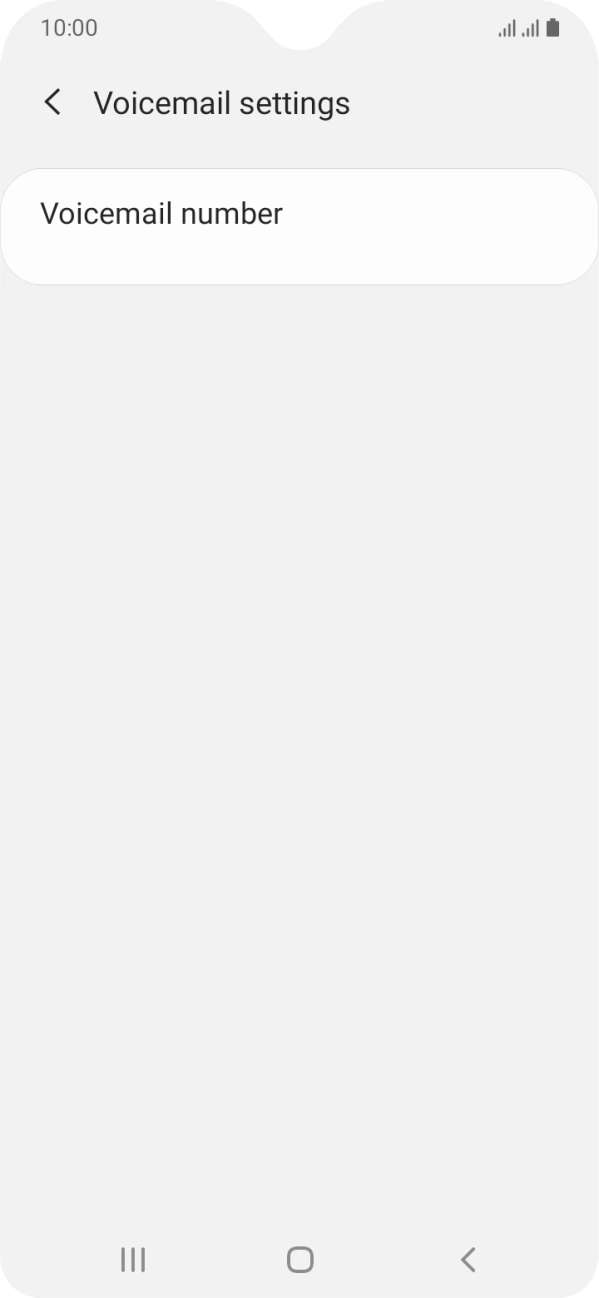 Press Voicemail number.