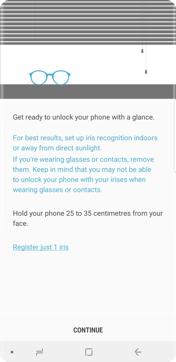 Press CONTINUE. Press CONTINUE.
