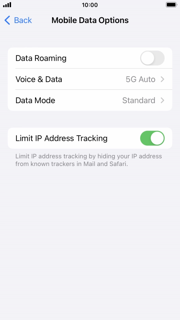 Press Data Mode. Press Data Mode.