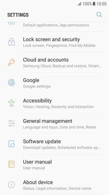 Press Lock screen and security.