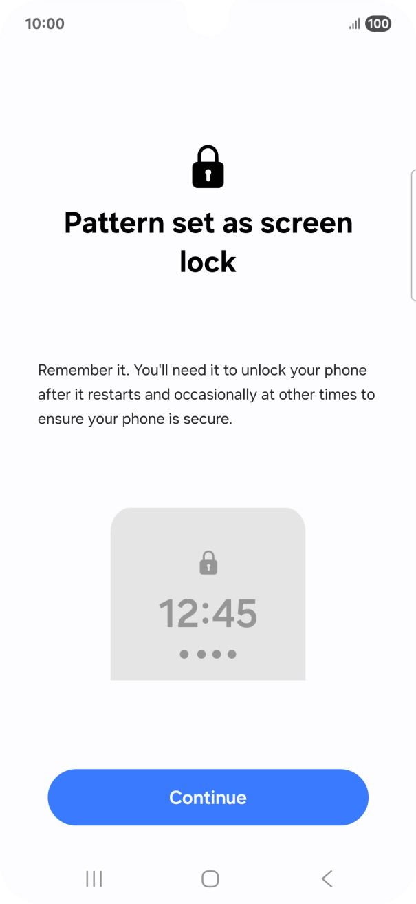 Press Continue. Press Continue.
