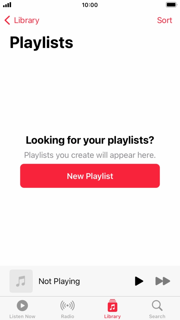 Press New Playlist. Press New Playlist.