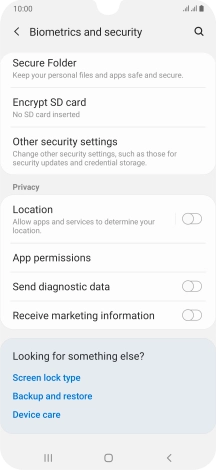 Press Other security settings.