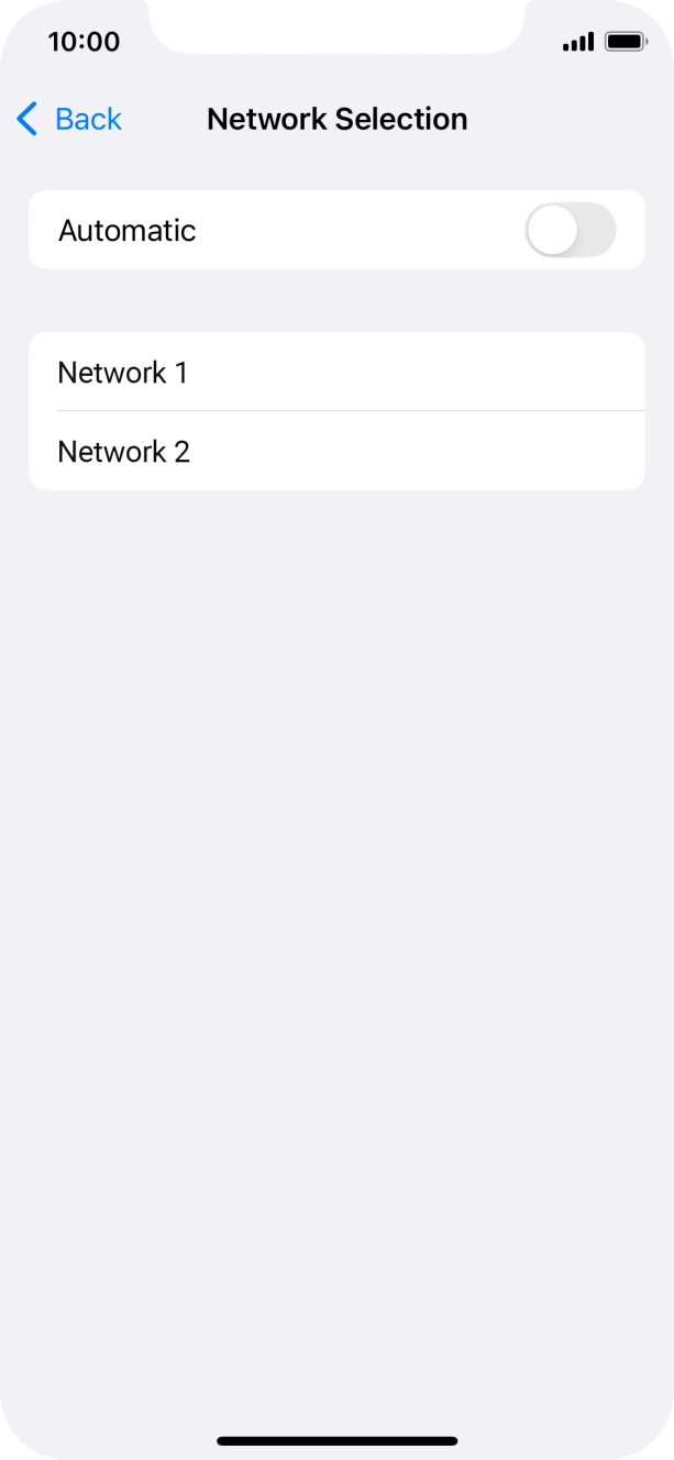 If you turn off the function, press the required network. If you turn off the function, press the required network.