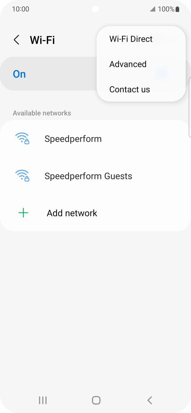 Press Advanced. Press Advanced.