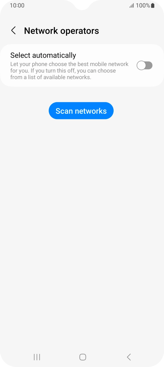 Press the indicator next to 'Select automatically' to turn on the function.