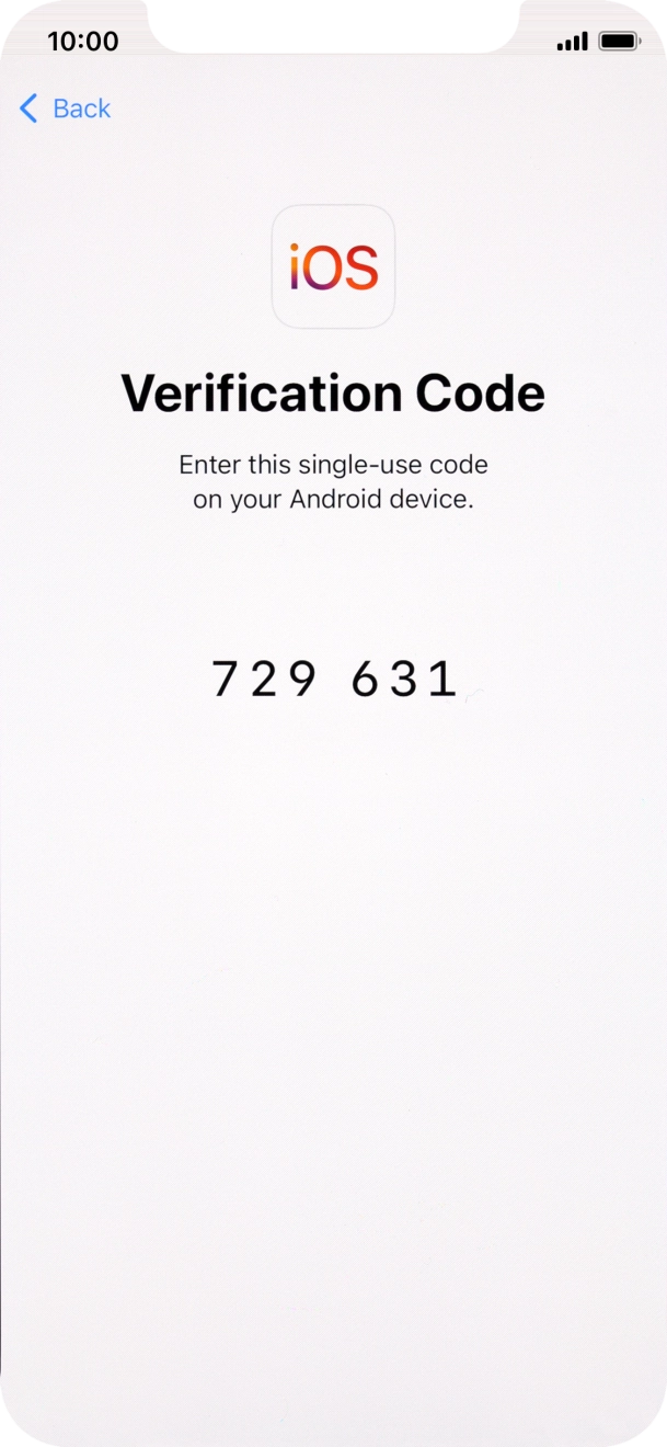 Follow the instructions on the screen and in the 'Move to iOS' app to transfer the content from the Android phone to your phone and set up your phone and prepare it for use.