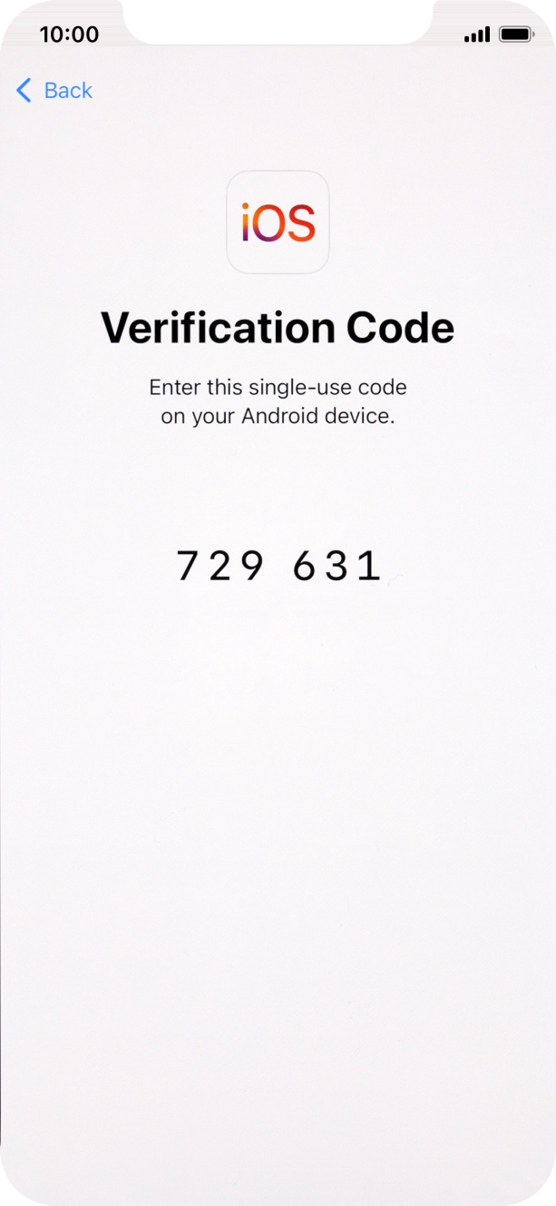 Follow the instructions on the screen and in the 'Move to iOS' app to transfer the content from the Android phone to your phone and set up your phone and prepare it for use.