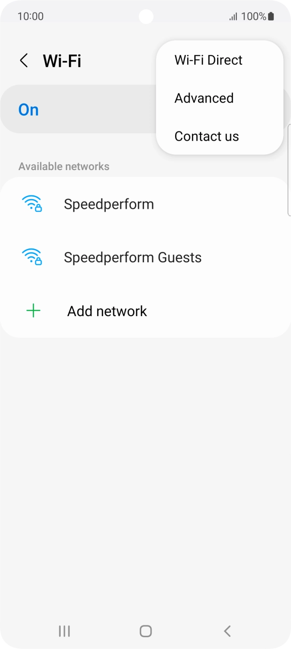 Press Advanced. Press Advanced.