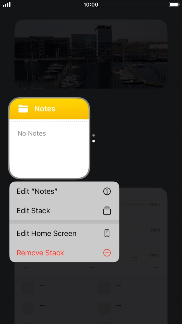 Press Edit Stack. Press Edit Stack.