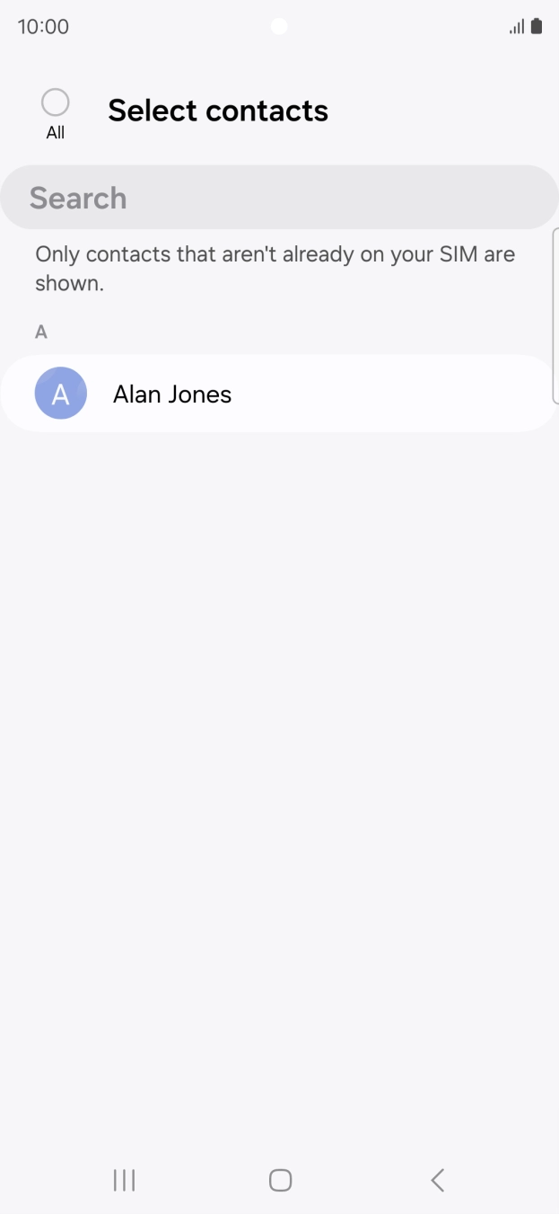 Press the field above 'All'.