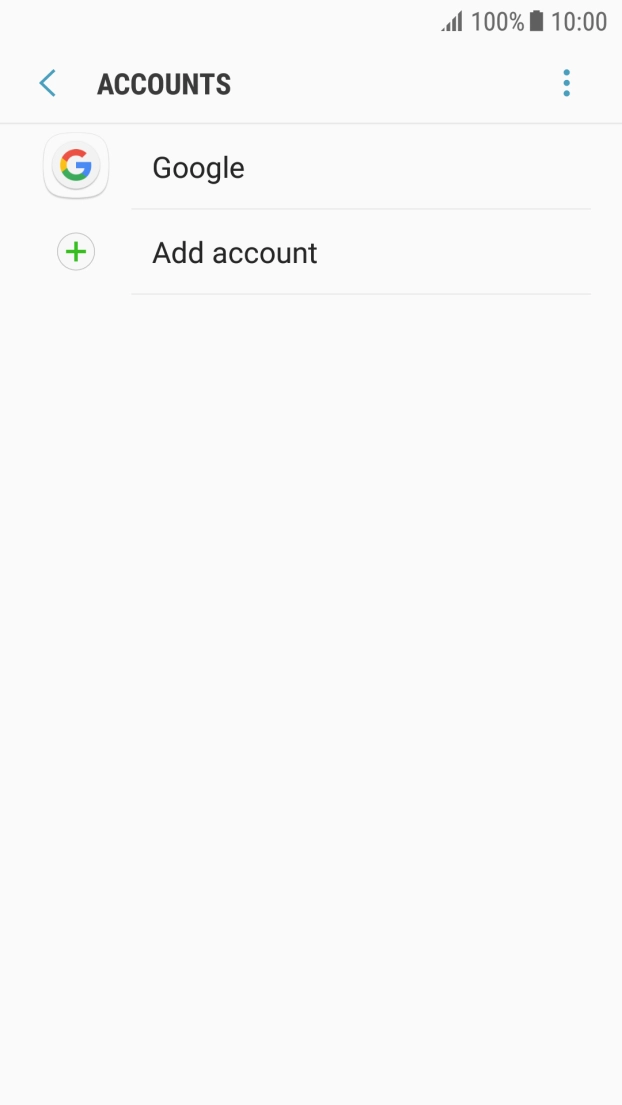 Press Add account. Press Add account.