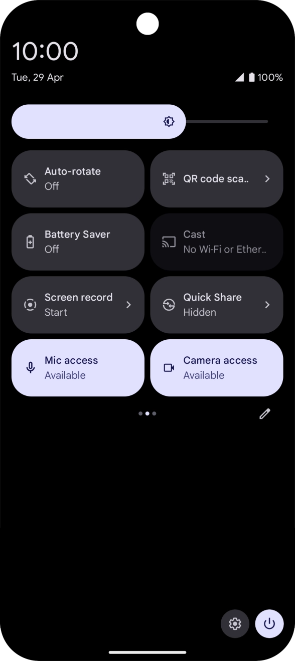 Press the screen recording icon.