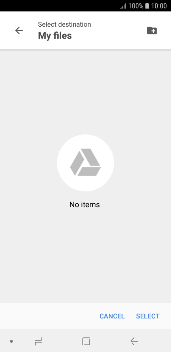 To create a new folder, press the new folder icon and follow the instructions on the screen to create a new folder. To create a new folder, press the new folder icon and follow the instructions on the screen to create a new folder.