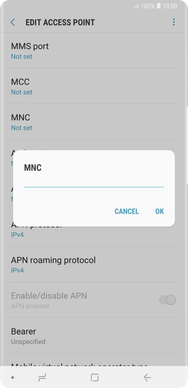 Key in 10 and press OK. Key in 10 and press OK.