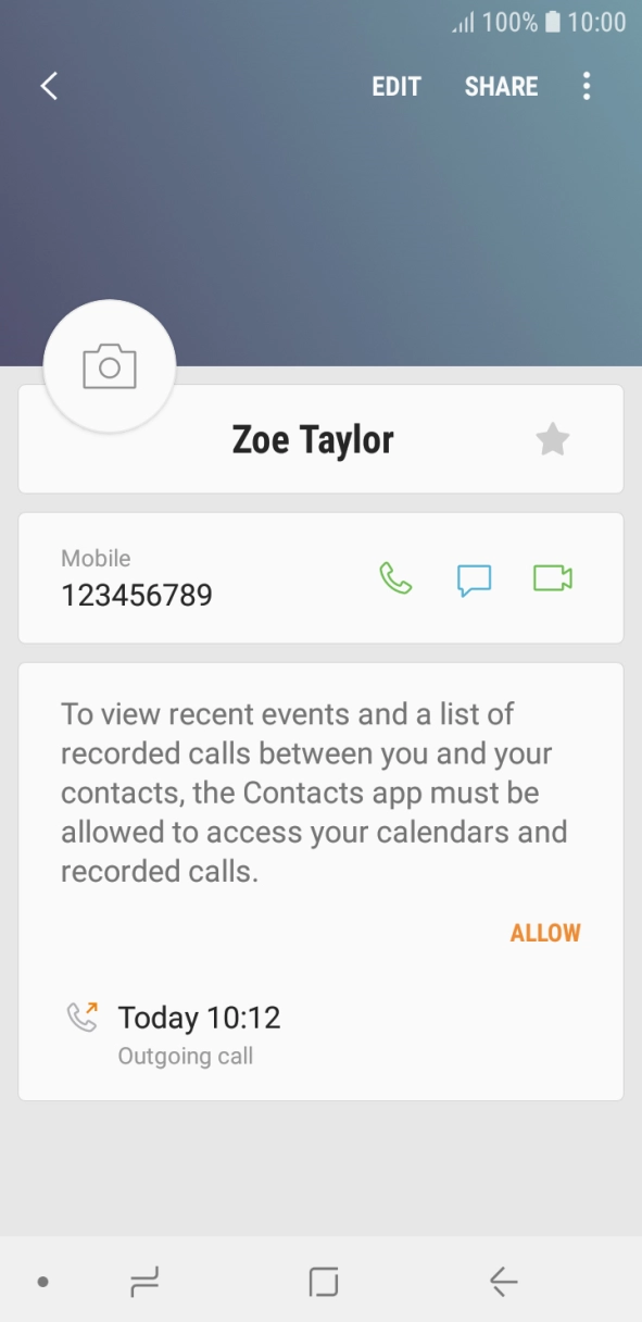Press the Home key to return to the home screen.