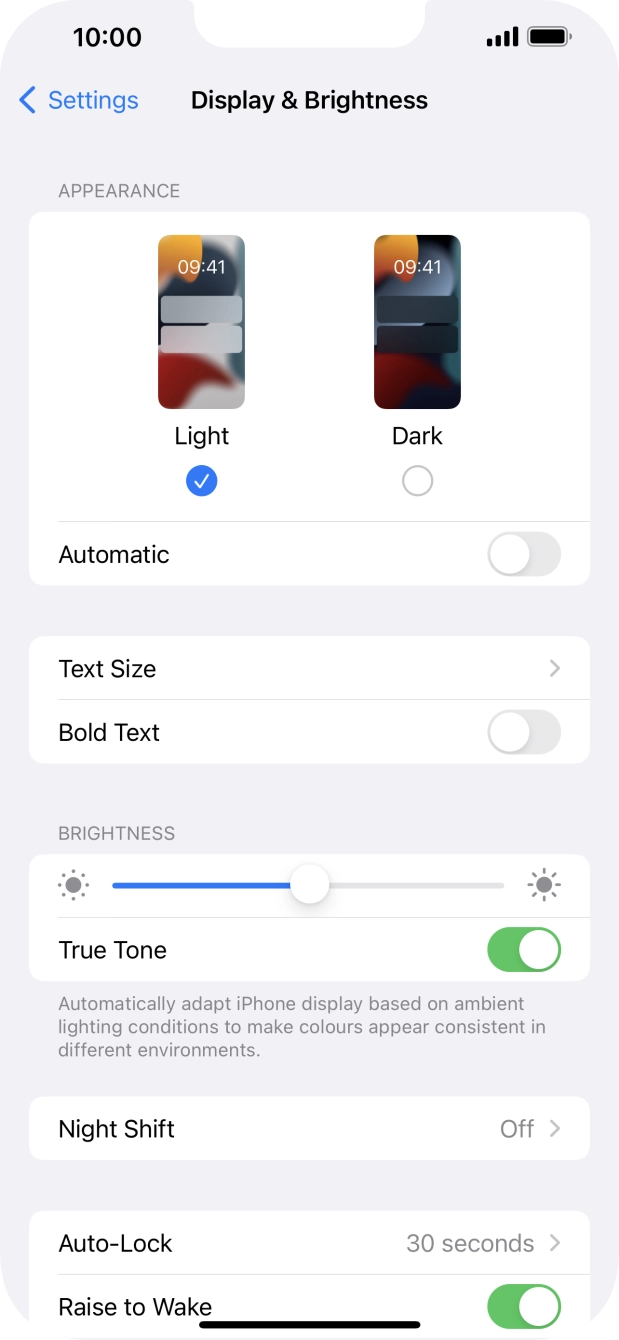 Press Dark. Press Dark.