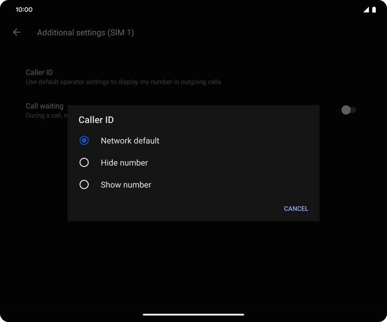 Press Show number to turn on caller identification. Press Show number to turn on caller identification.