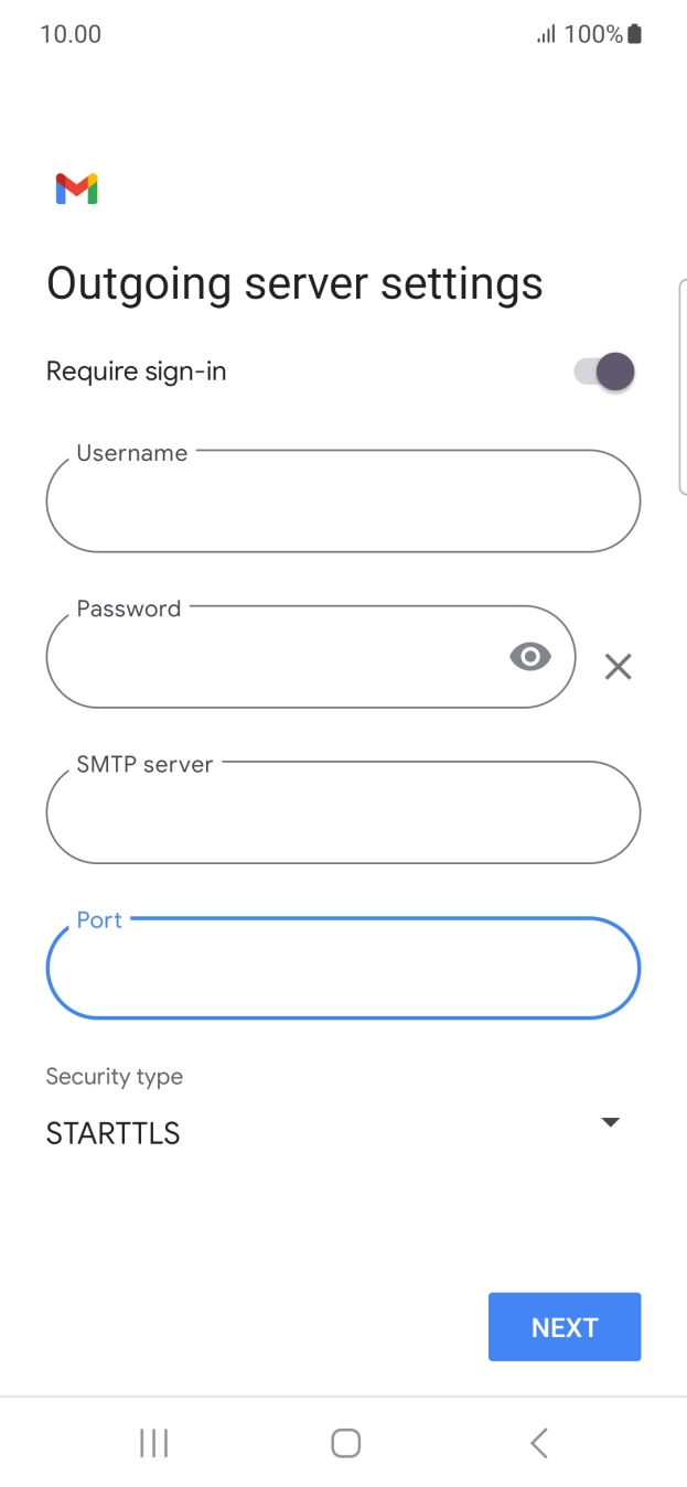 Press the drop down list below 'Security type'.
