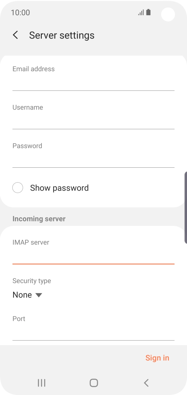 Press the drop down list below 'Security type'.