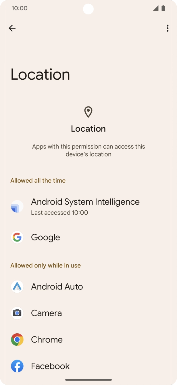 Press the required app.