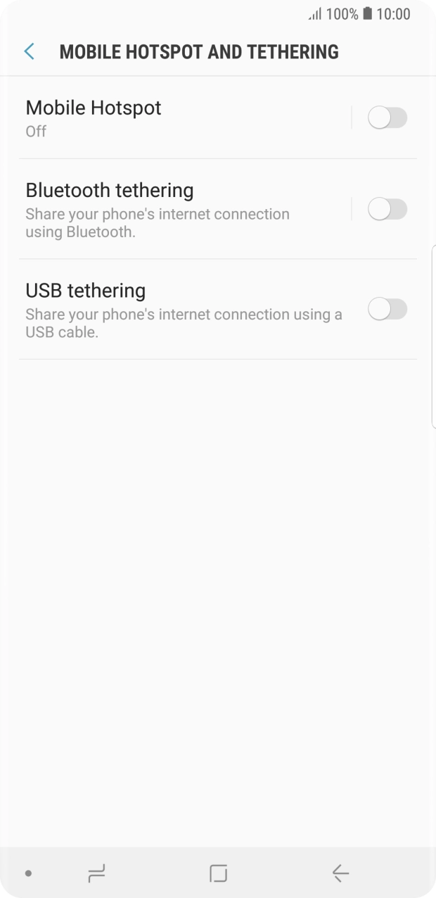 Press Mobile Hotspot. Press Mobile Hotspot.