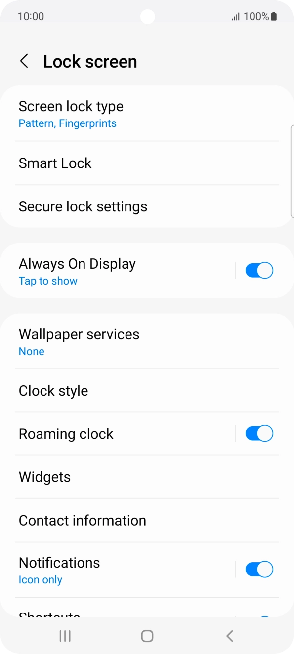 Press Screen lock type and key in the additional phone lock code you created earlier. Press Screen lock type and key in the additional phone lock code you created earlier.