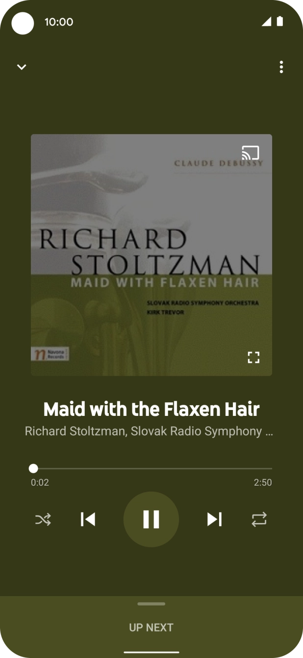 Press arrow right to go to the next audio file.