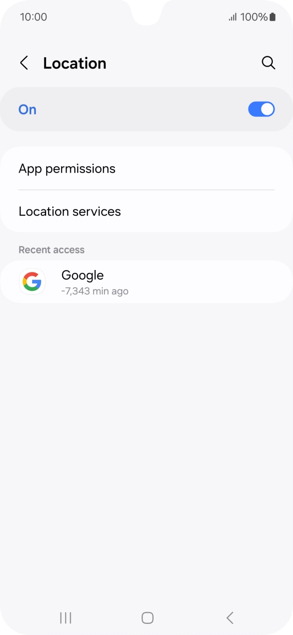 Press App permissions.