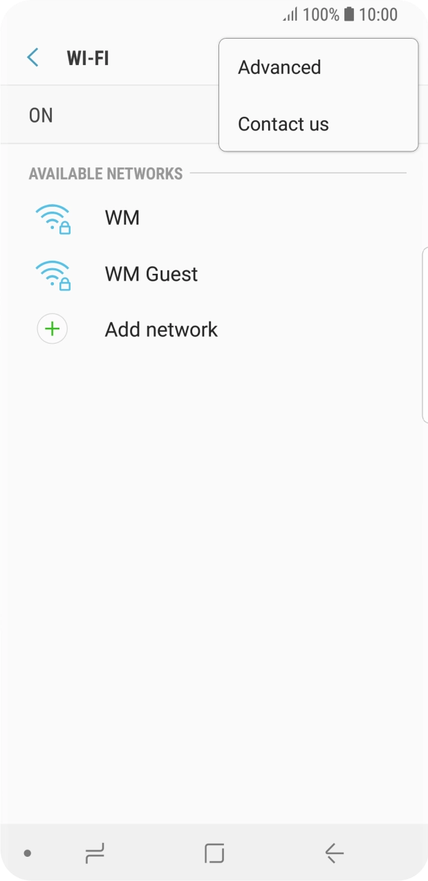 Press Advanced. Press Advanced.