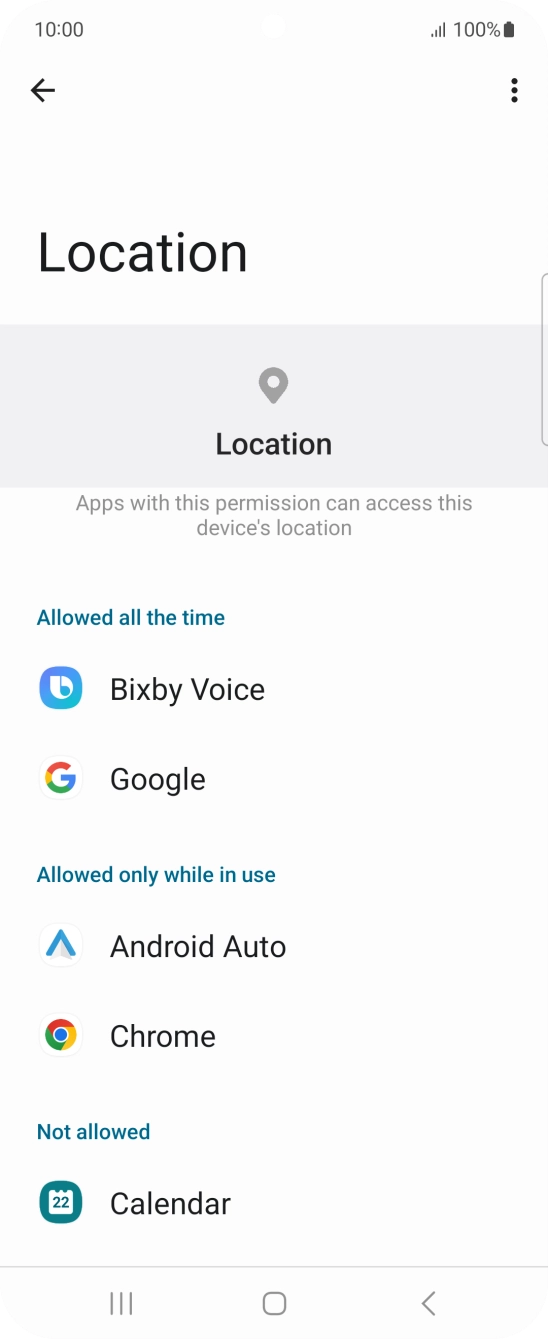 Press the required app.