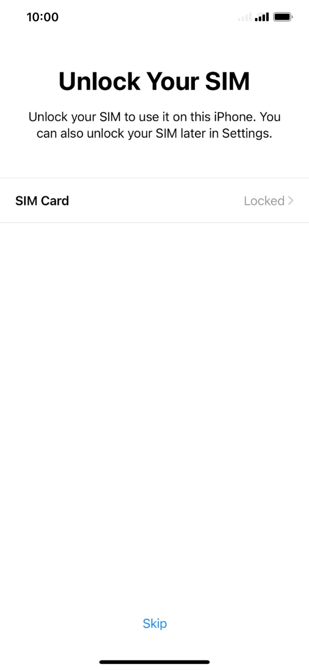 Press SIM Card. Press SIM Card.