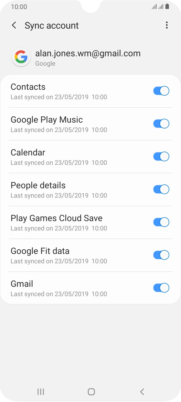 Press the Home key to return to the home screen.